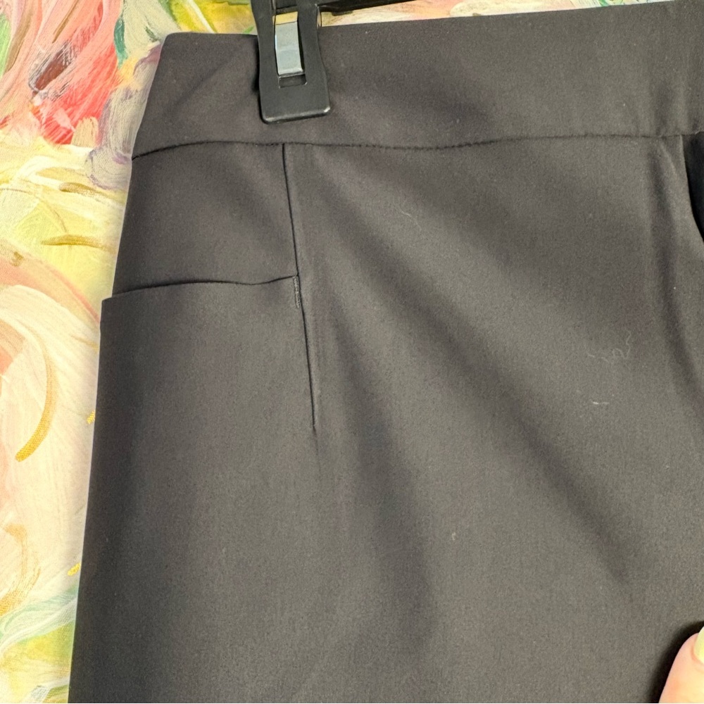 Athleta Stellar Trouser Black Slim Fit Work Pants Stretch Women 10 - Picture 7 of 11